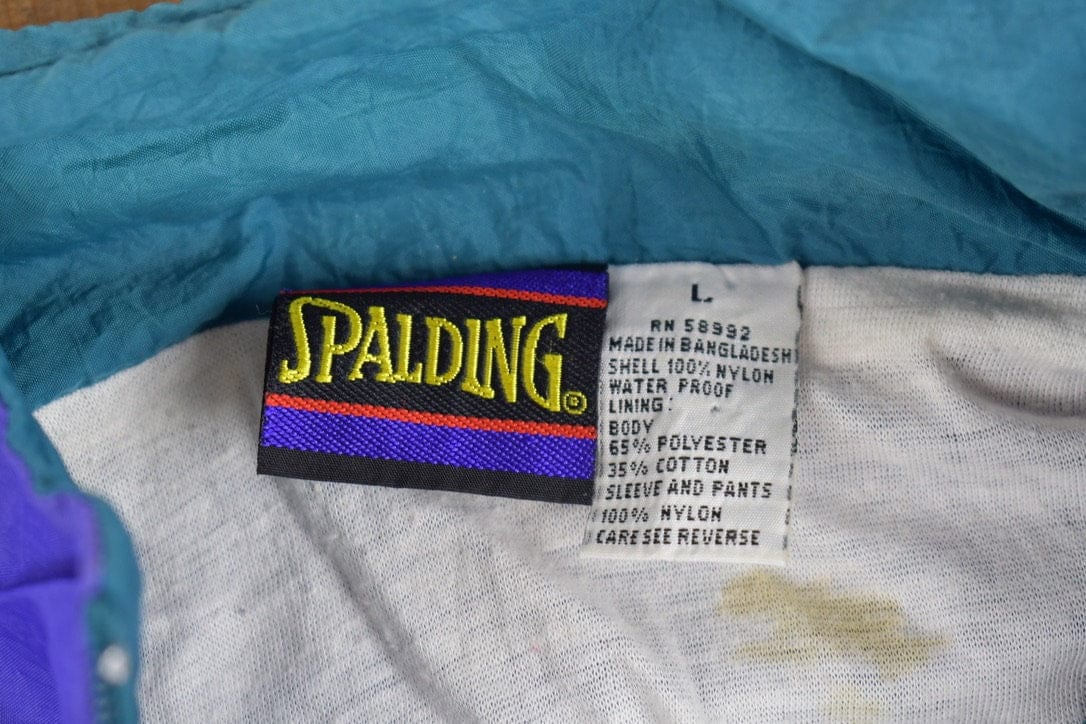 Vintage 1990s Spalding Full Zip Windbreaker Men's Large