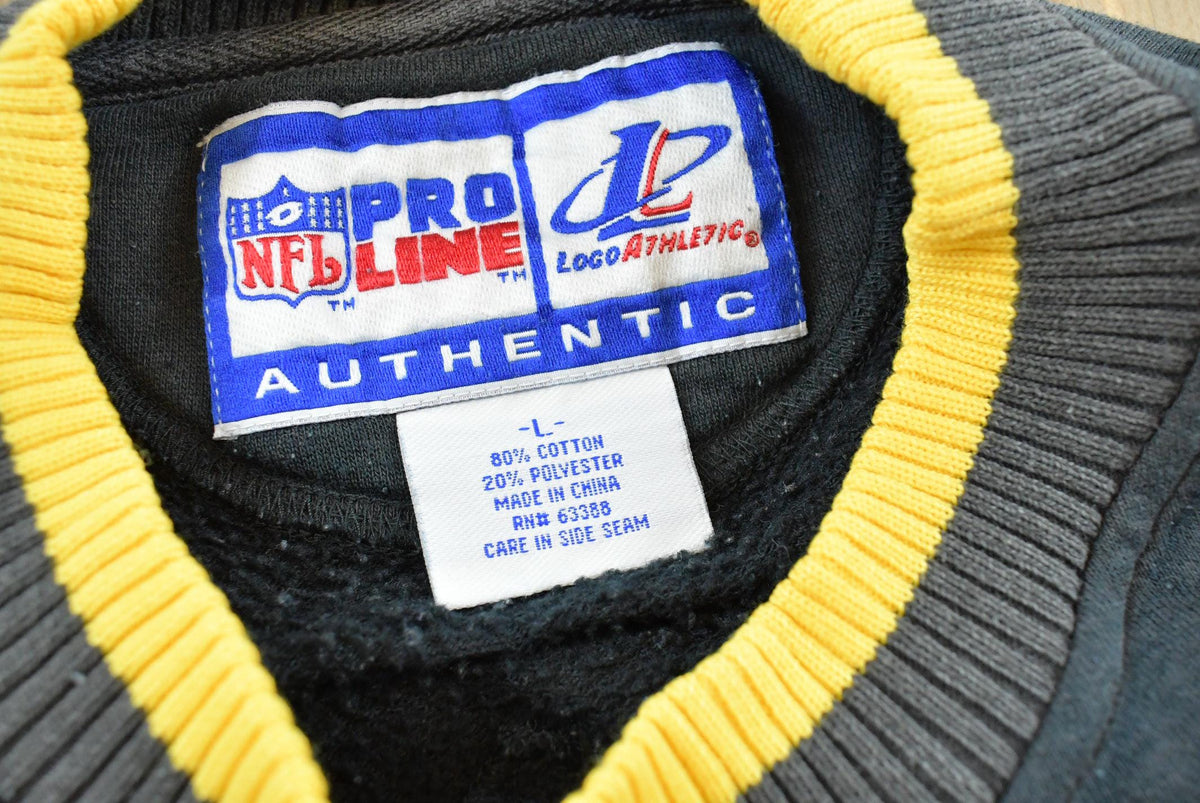 Vintage 1990s Faded Logo Athletic Pittsburgh Steelers Embroidered Sweatshirt Men's XL