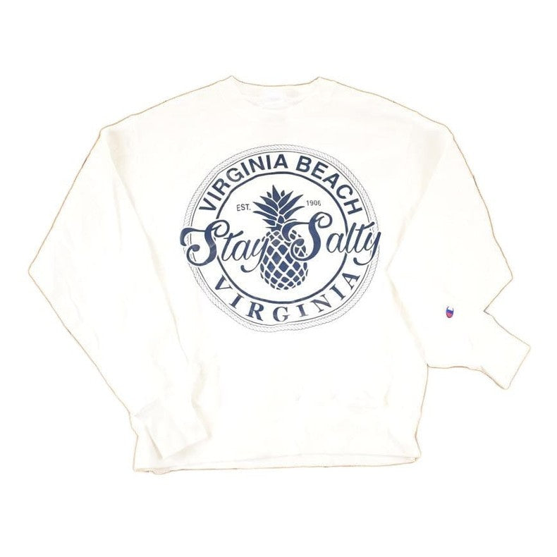 Vintage Y2K Virginia Beach Champion Reverse Weave Crewneck Sweatshirt Men's M