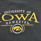 Vintage 1990s University Of IOWA Hawkeyes Embroidered Collegiate Crewneck Sweatshirt Men's L