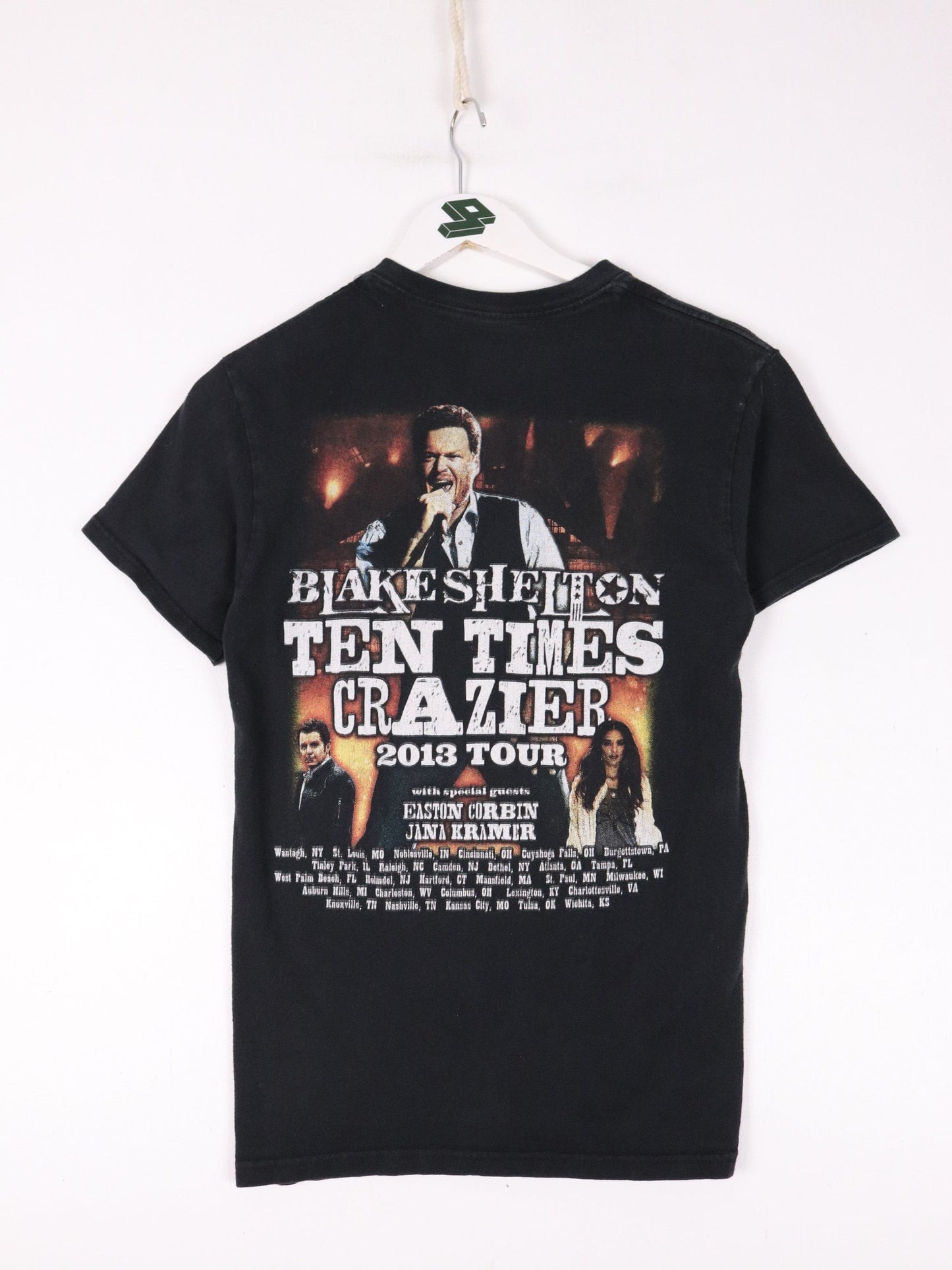 Blake Shelton T Shirt Mens Small Black Ten Times Crazier Tour