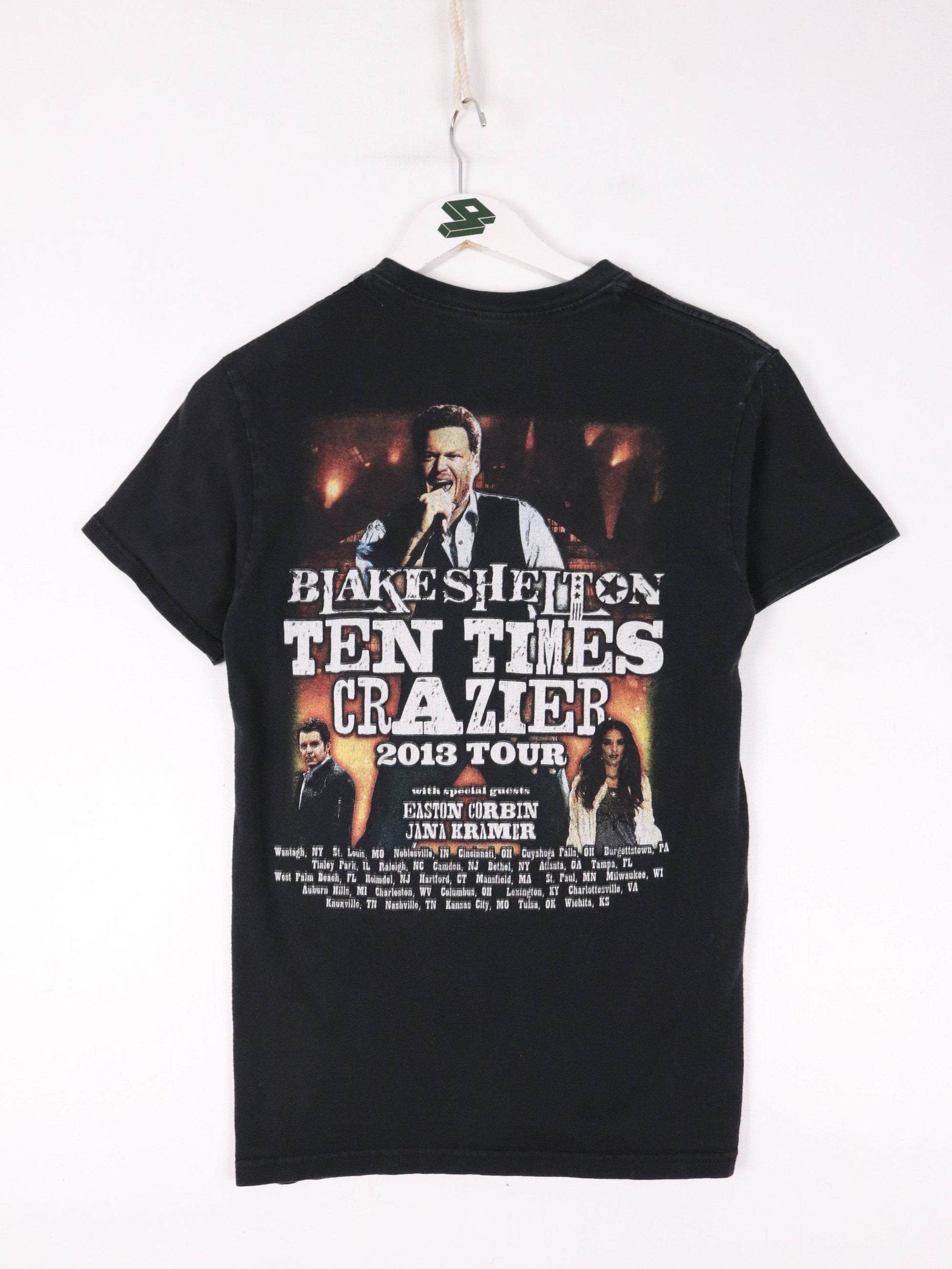 Blake Shelton T Shirt Mens Small Black Ten Times Crazier Tour