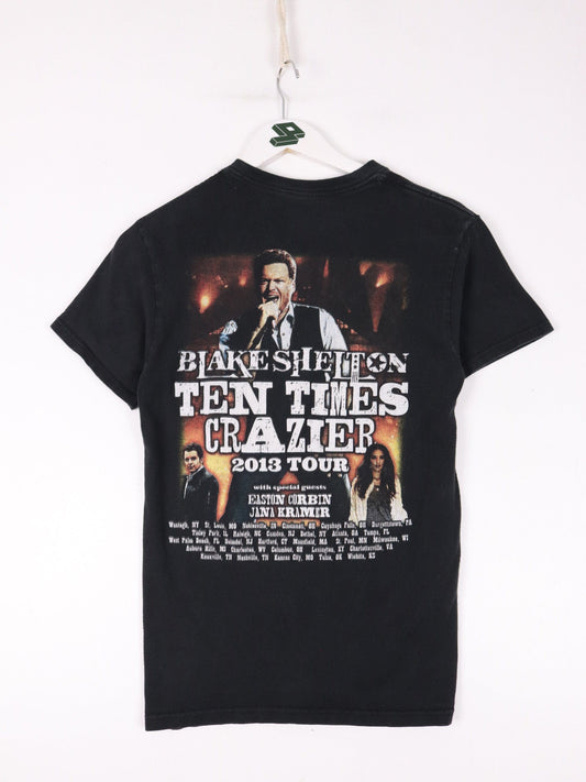 Blake Shelton T Shirt Mens Small Black Ten Times Crazier Tour