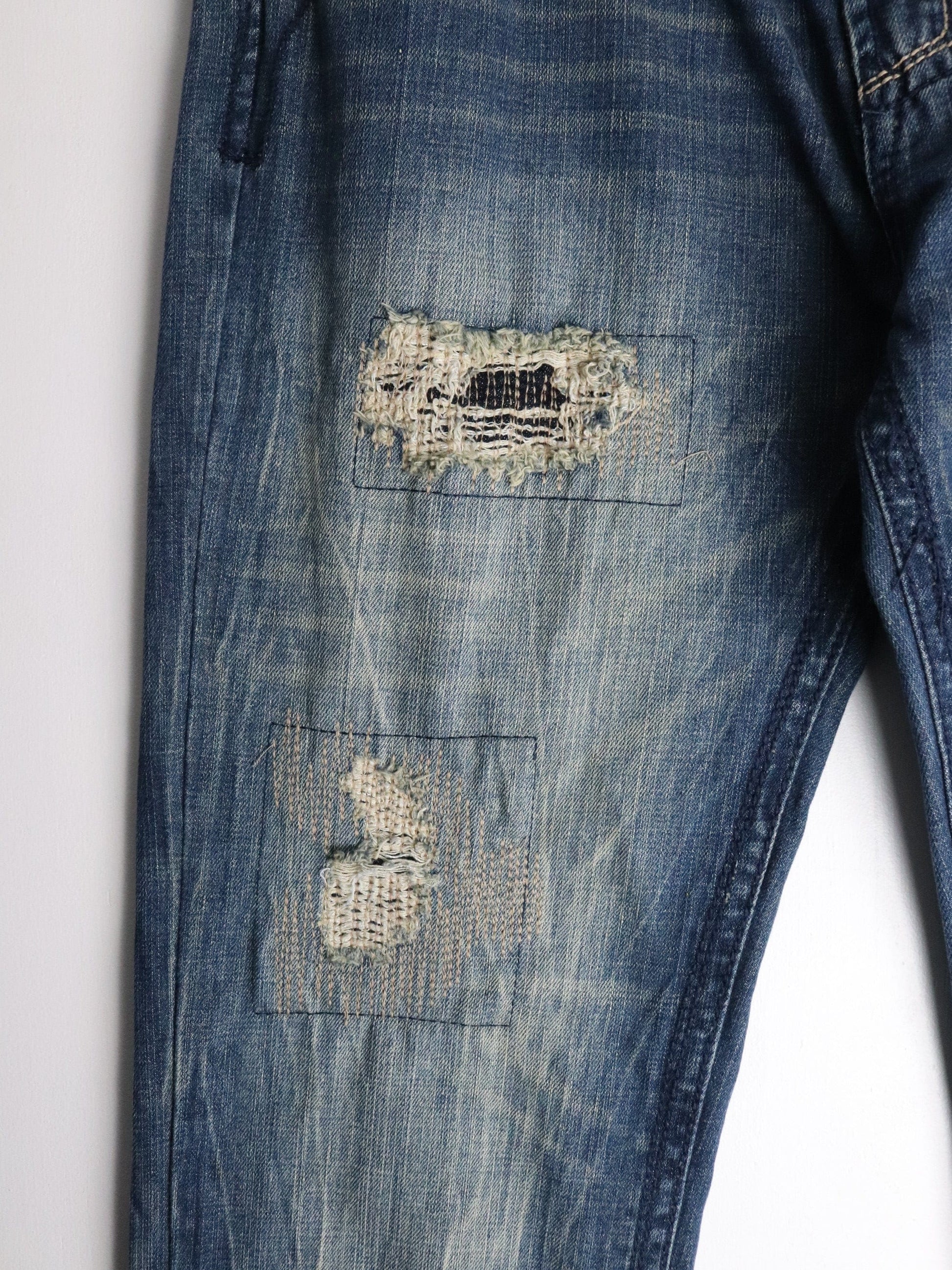 Bluenotes Pants Mens 36 x 34 Blue Denim Jeans Slim Straight