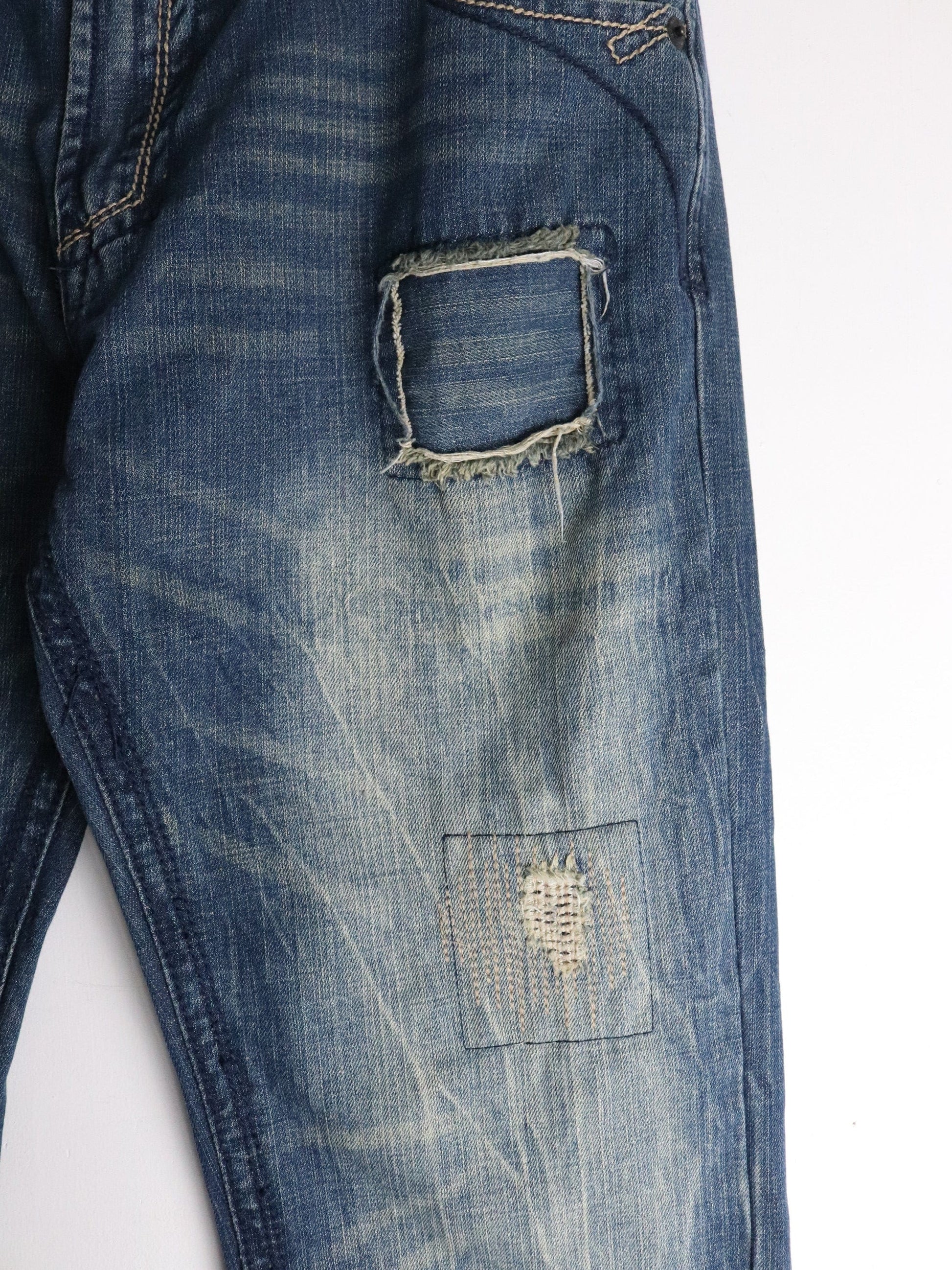 Bluenotes Pants Mens 36 x 34 Blue Denim Jeans Slim Straight