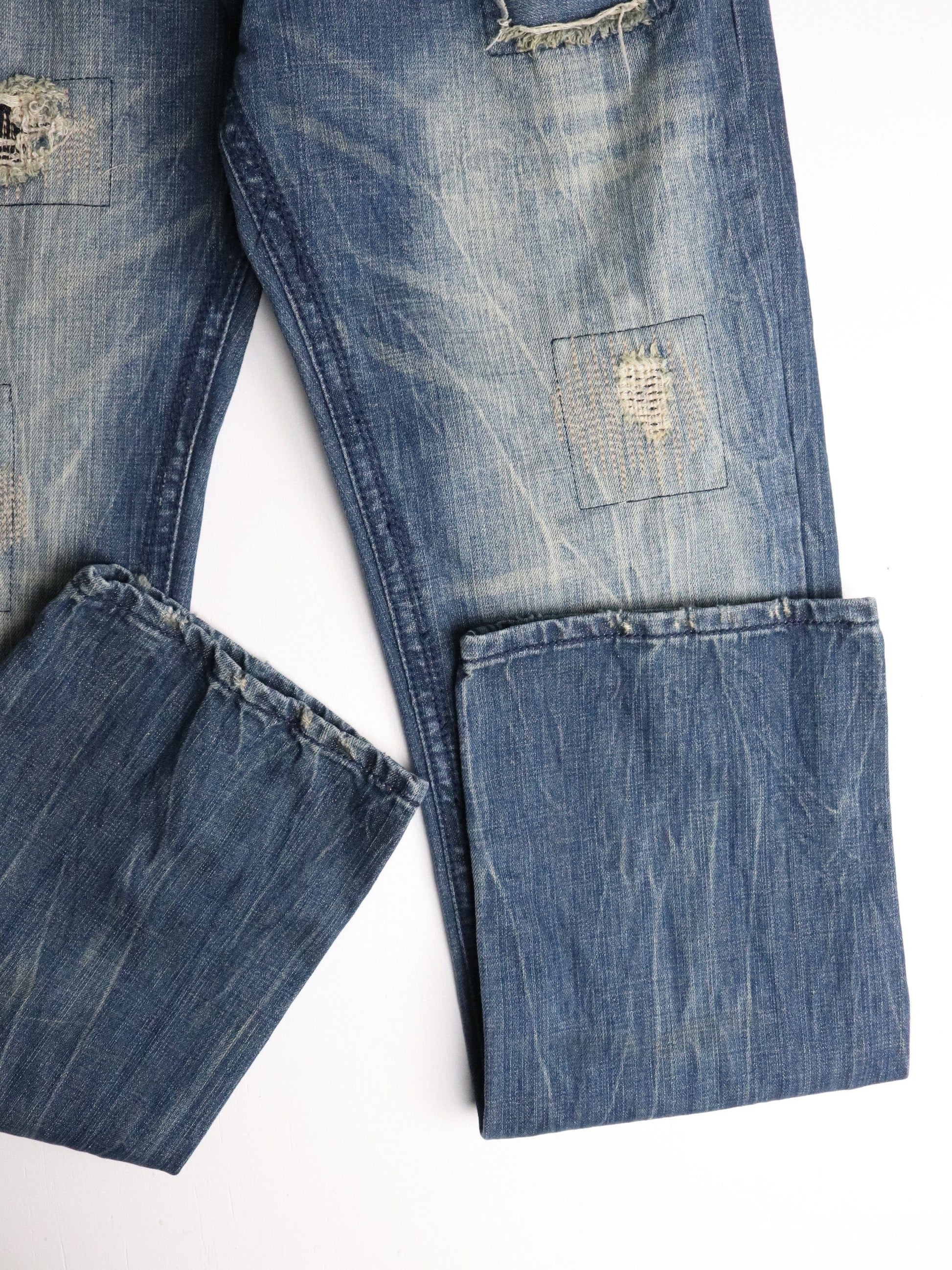 Bluenotes Pants Mens 36 x 34 Blue Denim Jeans Slim Straight