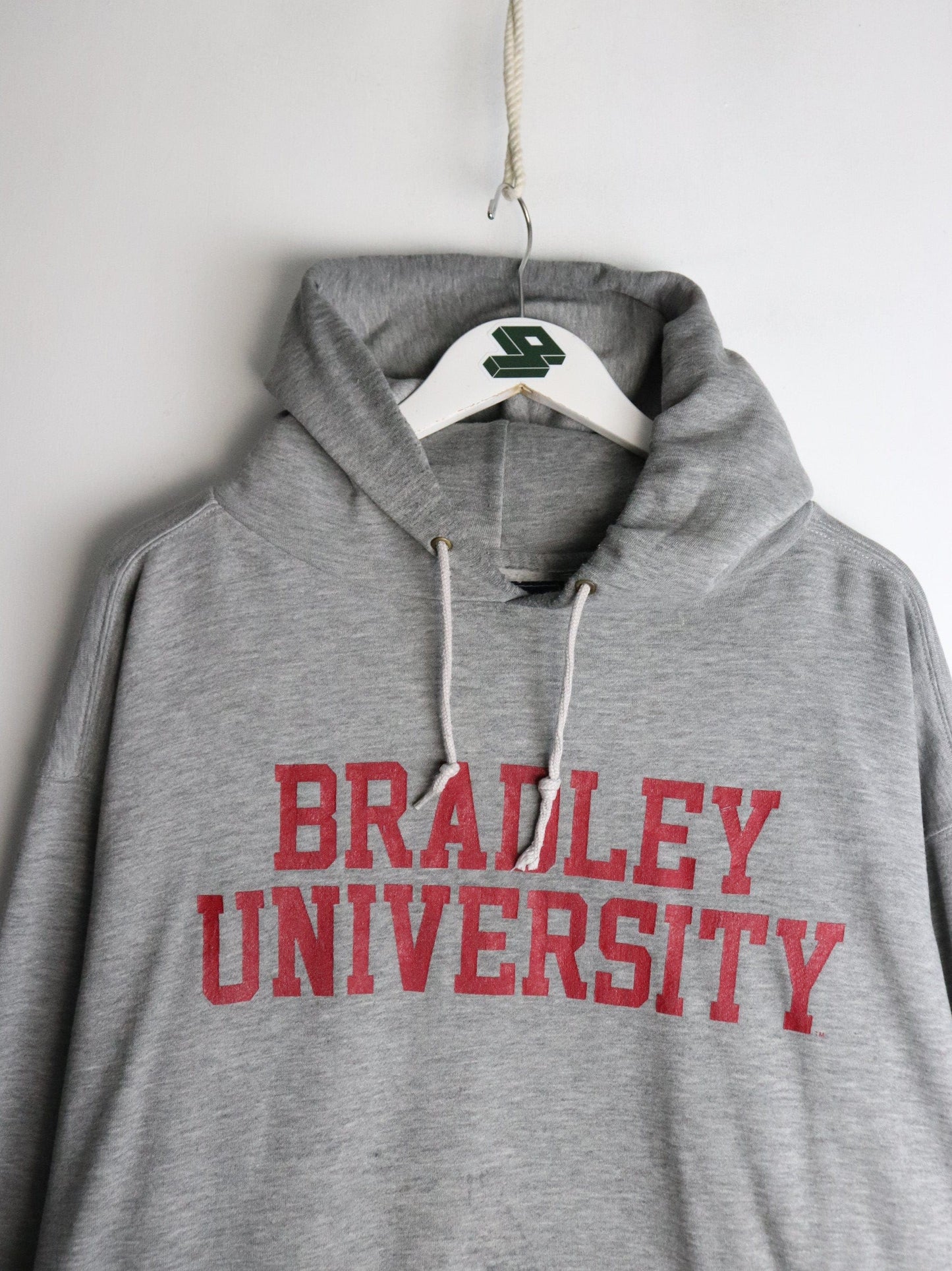 Bradley University Sweatshirt Mens XL Grey Hoodie from propervintagecanada