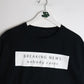 Breaking News Nobody Cares T Shirt Mens XL Black Funny from propervintagecanada