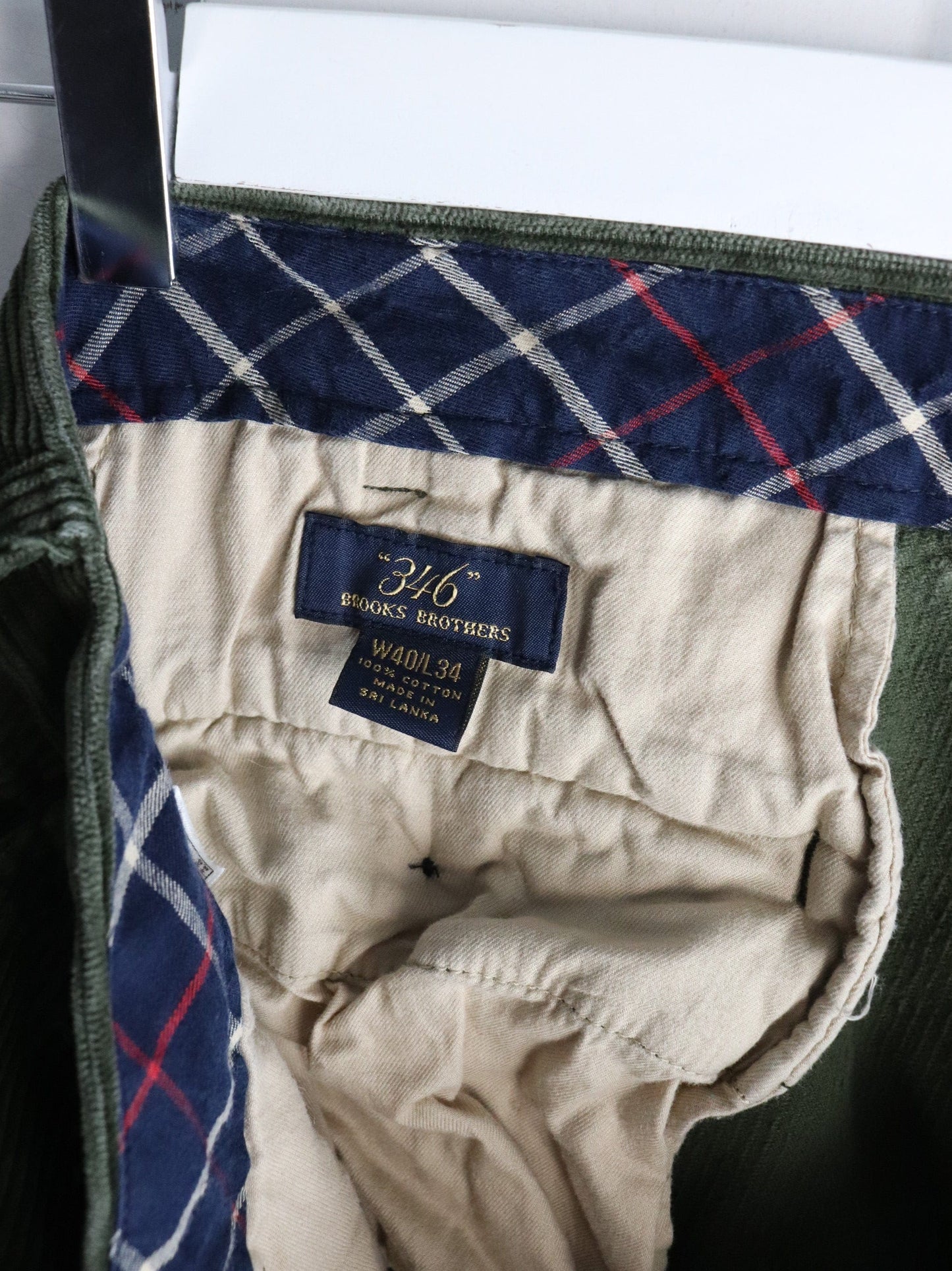 Brooks Brother Corduroy Pants Mens 40 x 34 Green from propervintagecanada