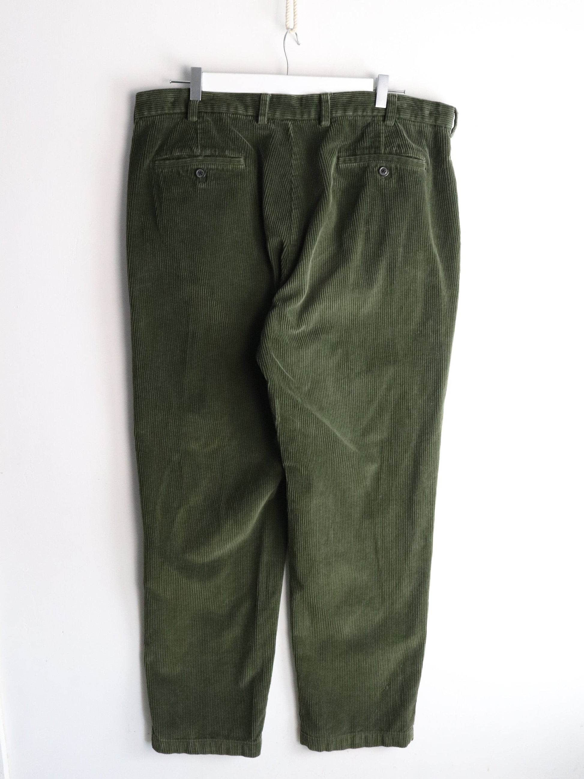 Brooks Brother Corduroy Pants Mens 40 x 34 Green from propervintagecanada