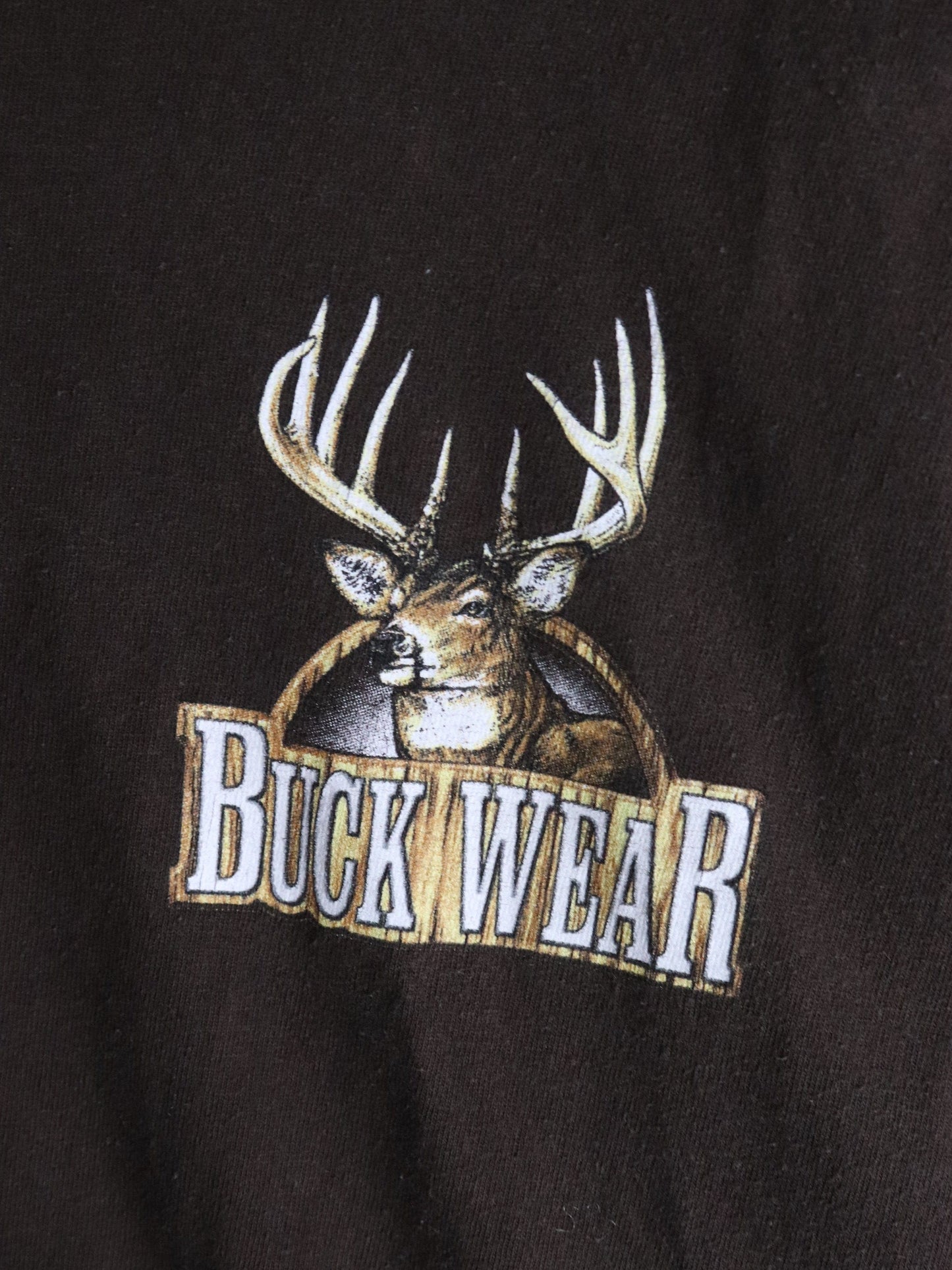 Buckwear T Shirt Mens 2XL Brown Deer Outdoors from propervintagecanada