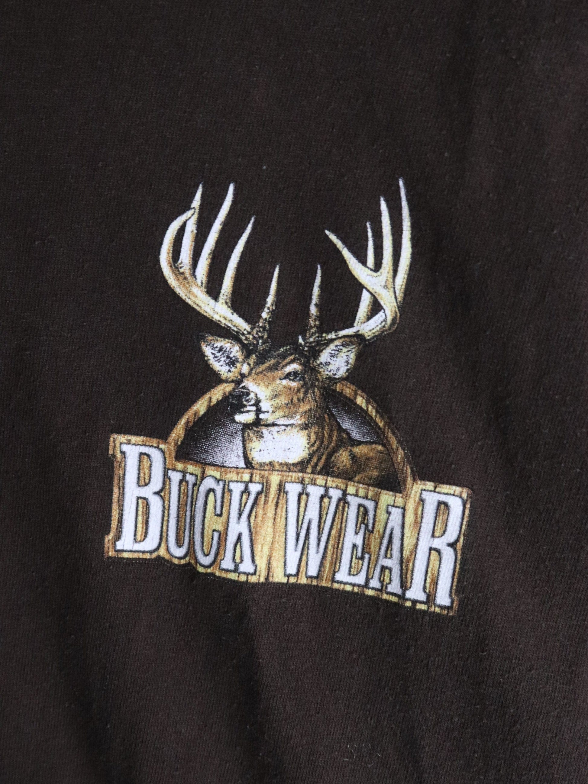 Buckwear T Shirt Mens 2XL Brown Deer Outdoors from propervintagecanada