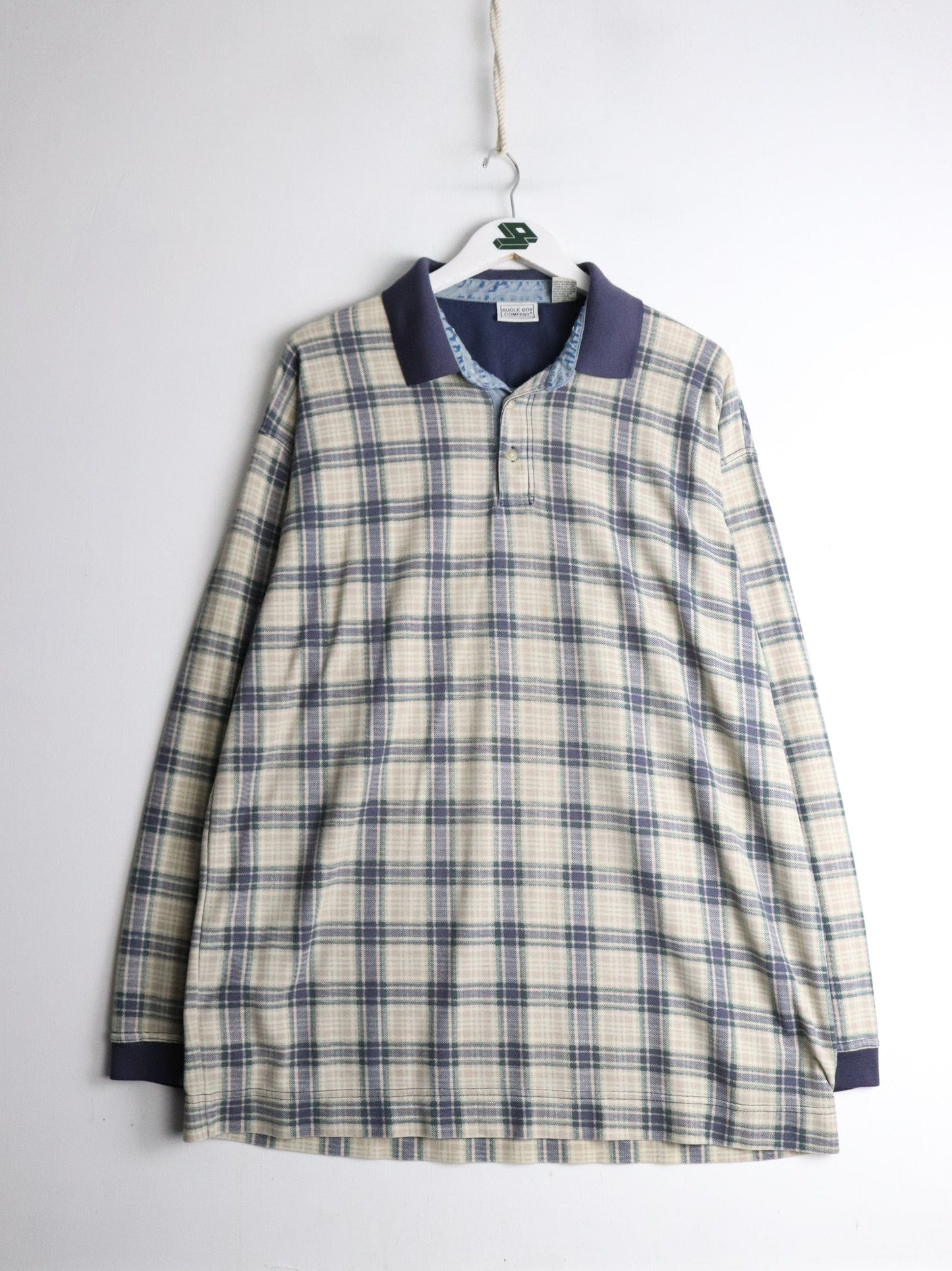 Bugle Boy Polo Shirt Mens 2XL Beige from propervintagecanada