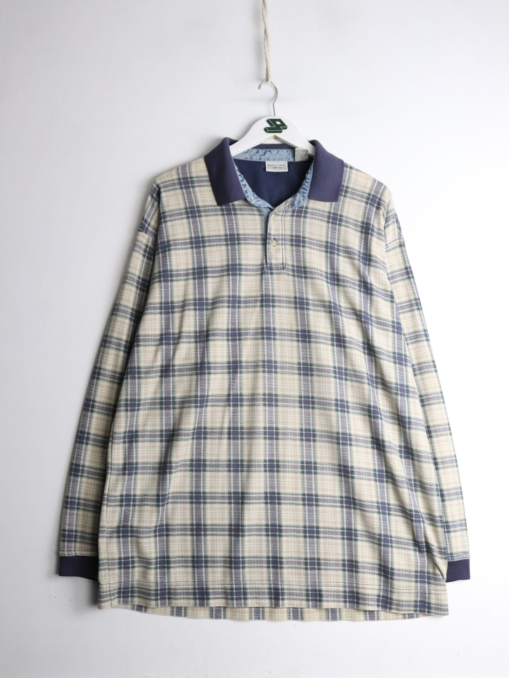 Bugle Boy Polo Shirt Mens 2XL Beige from propervintagecanada