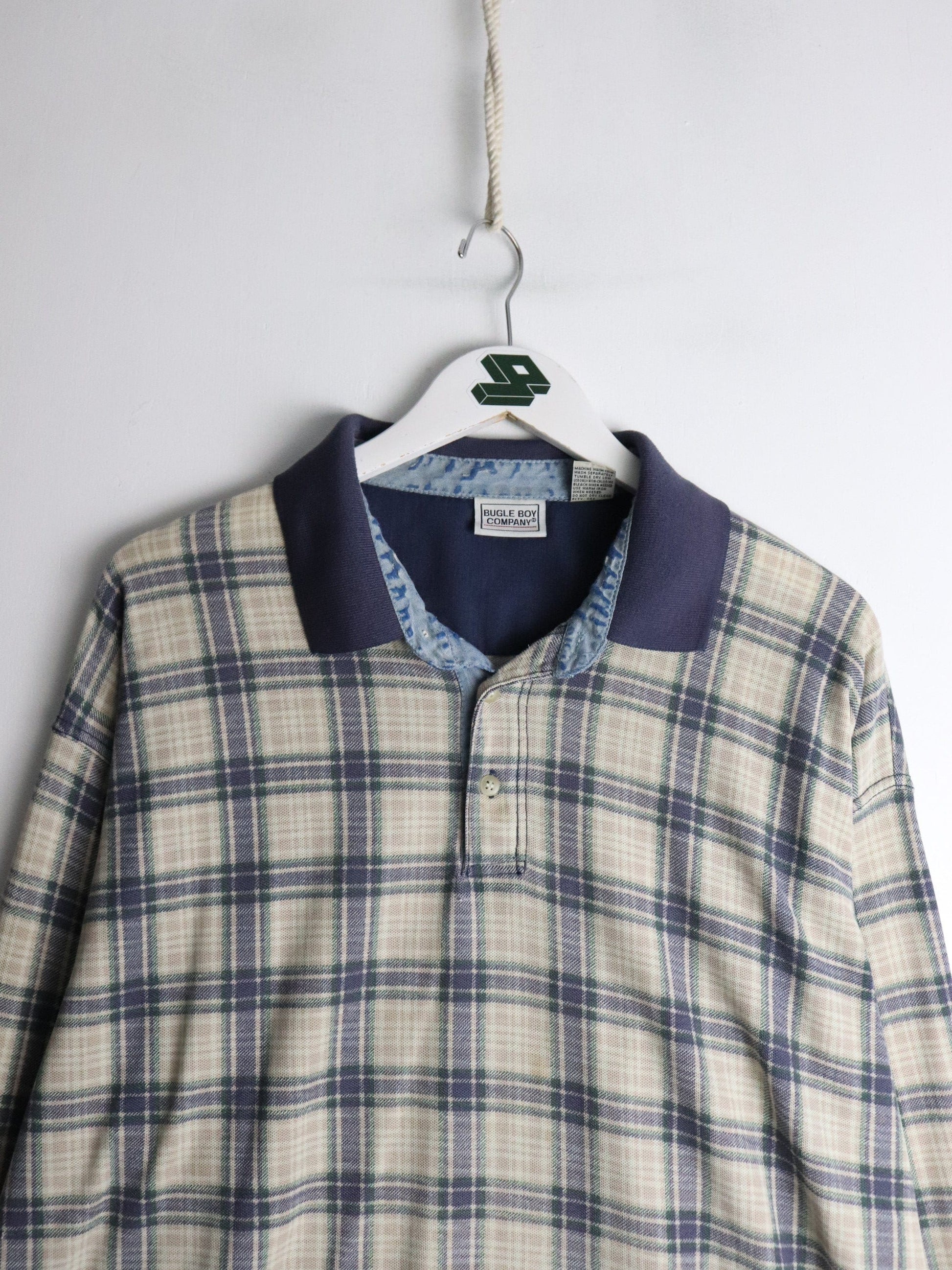Bugle Boy Polo Shirt Mens 2XL Beige from propervintagecanada