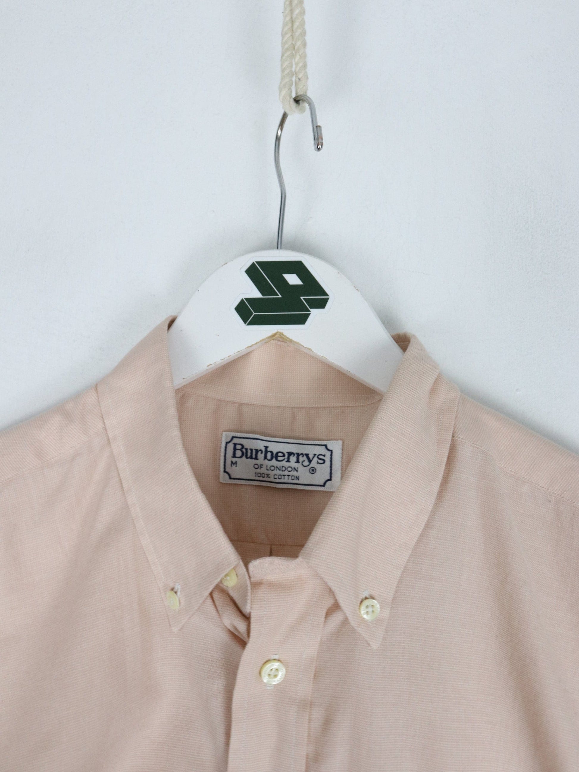 Burberry Button Up Shirts Burberrys of London Shirt Mens Medium Pink Button Up