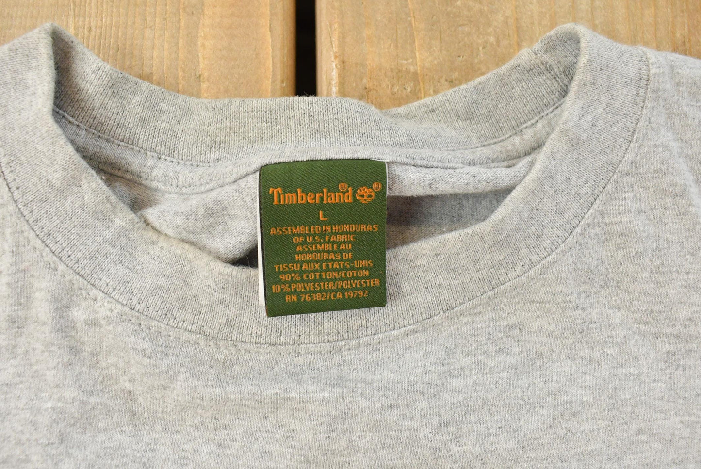 Vintage 1990s Timberland Long Sleeve Graphic T-Shirt Mens L