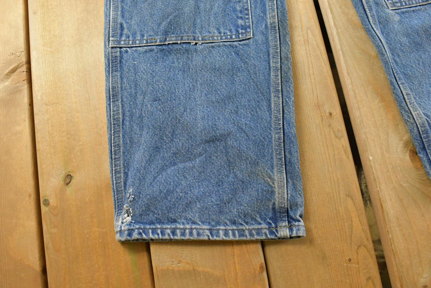 Vintage 2000s Carhartt Double Knee Denim Blue Jeans Men's 32 x 30