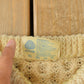 Vintage 1980s Rita Condron Fisherman Ribbed Wool Hand Knit Sweater Men's L