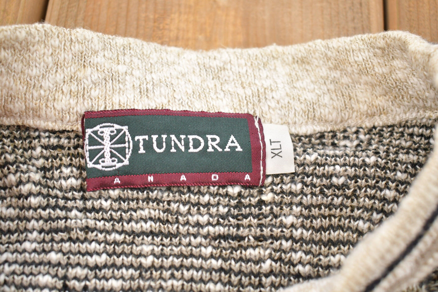 Vintage 1990s Tundra Knitted Crewneck Sweater Men's 3XL