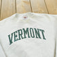 Vintage 1990s Fruit of the Loom Supercotton Vermont Souvenir Crewneck Cropped Sweatshirt Mens L