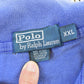 Vintage 1990's Polo Ralph Lauren Blue Double Pony Dual Match Number 2 Collared Golf T Shirt Men's XL