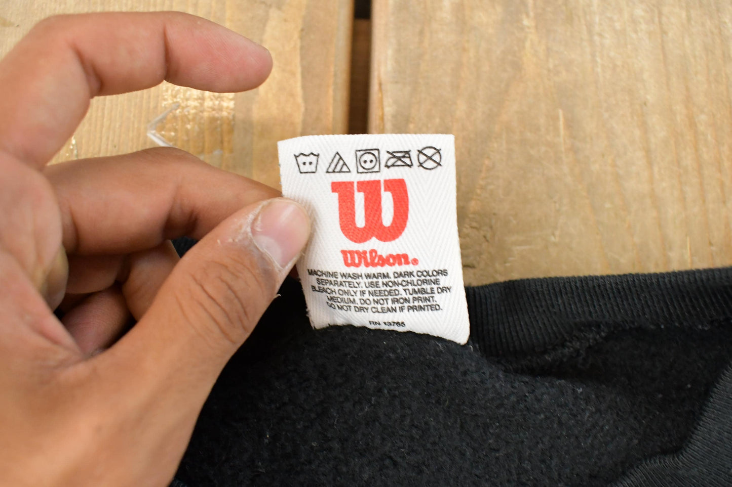Vintage 1990s Wilson Blank Crewneck Sweatshirt Sun Faded Men's 2XL