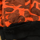 Vintage 1980s Lined Orange Woodland Camo Full Zip Hoodie Men's M