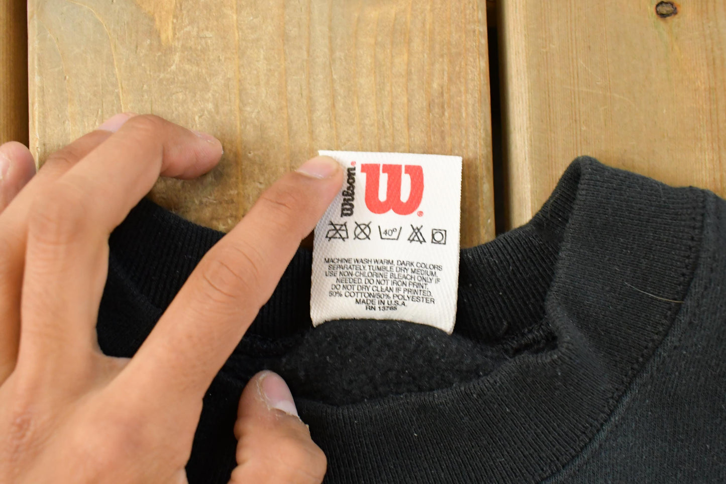 Vintage 1990s Wilson Streetwear Crewneck Sweatshirt Sun Faded Men's XL