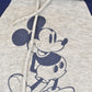 Vintage 1980s Mickey Mouse Walt Disney World Graphic Raglan Hoodie Men's XS