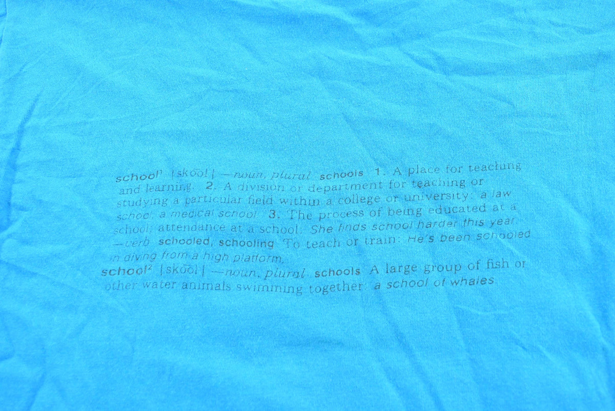 Vintage 1990s Rolph Road School of Fish T-Shirt Youth M Men's Medium