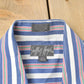 Vintage 1980s Geoffrey Hayes Striped Button Up Shirt Men's Large