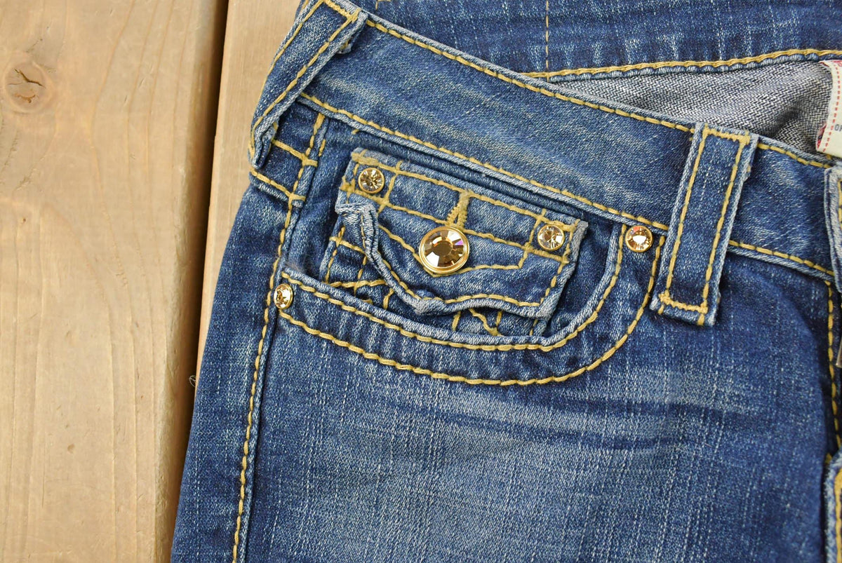 Vintage Y2K True Religion Low Rise Flare Jeans Women's 29 x 31