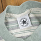 Vintage 1990s Converse All Star Embroidered Striped T Shirt Men's Small