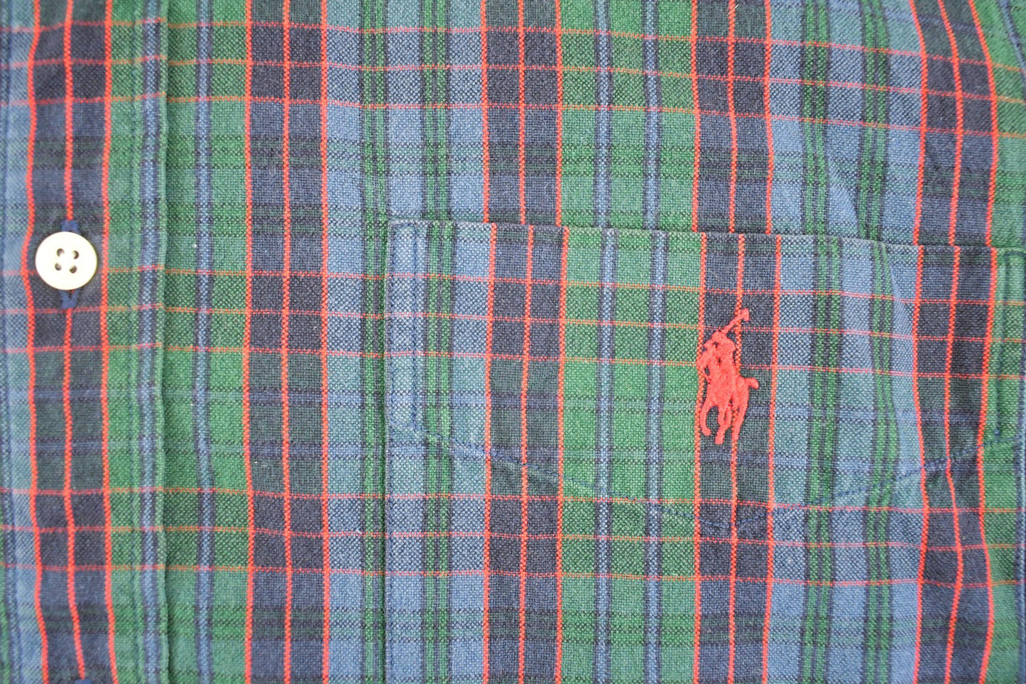 Vintage 1990s Polo By Ralph Lauren Blaire Plaid Button Up Shirt Men's XL