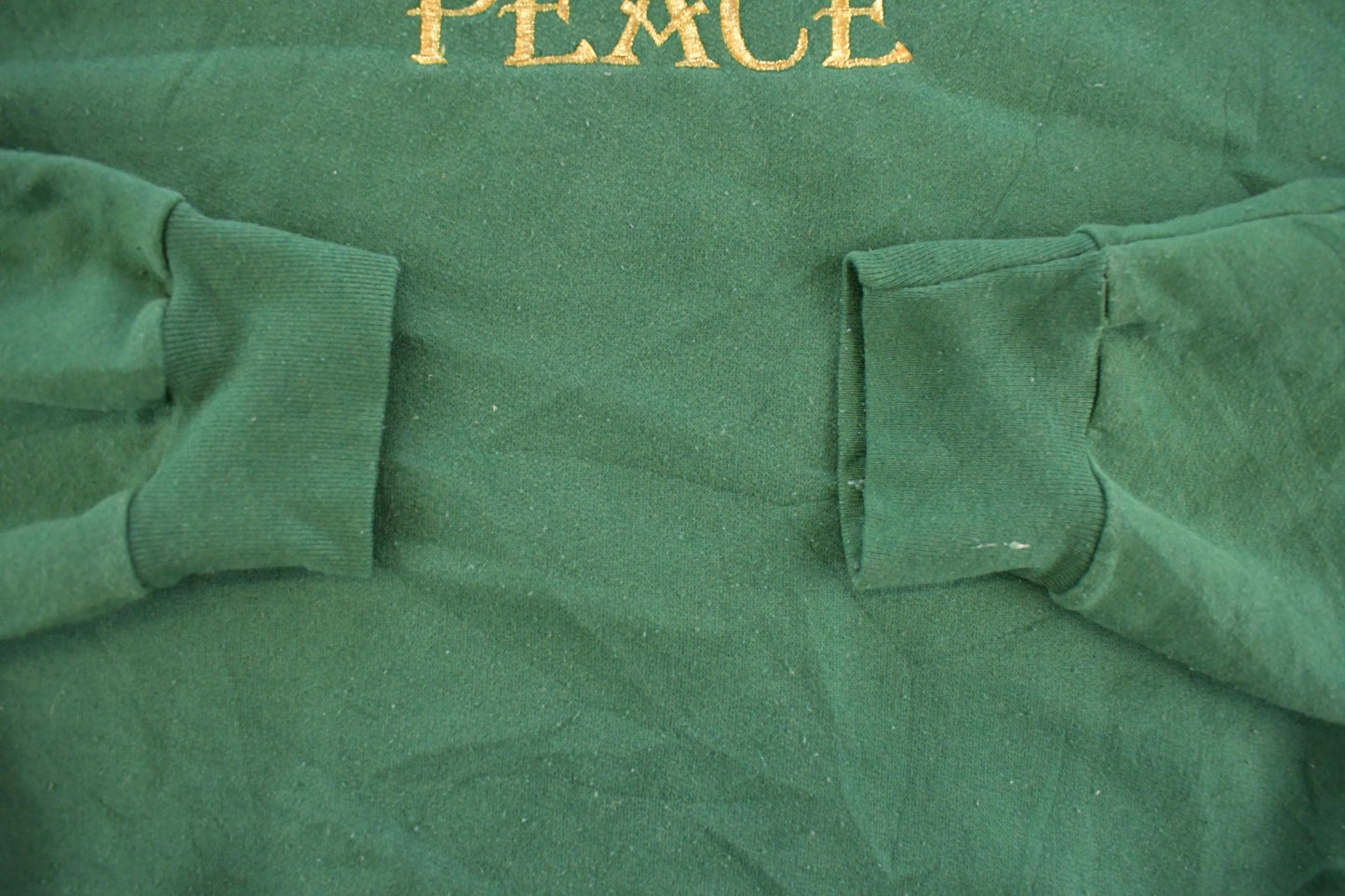 Vintage 1990s M&C Sportswear Peace Embroidered Crewneck Sweatshirt Men's 2XL