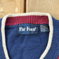 Vintage 1990s Par Four Golf Knit V Neck Sweater Men's Large