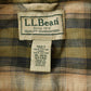 Vintage Y2K LL Bean Plaid Lined Button Up Shirt Men's 2XL