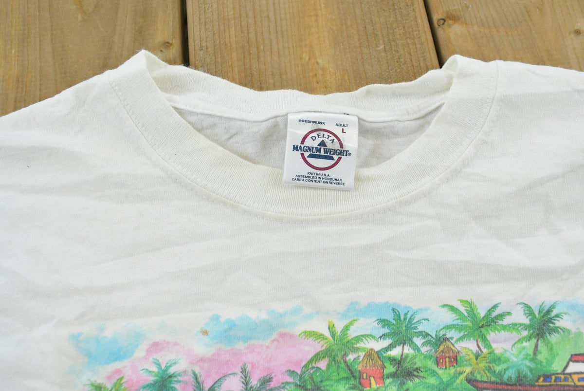 Vintage 1990s Panama Canal Souvenir T-Shirt Men's L