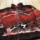 Vintage 1990s Isle Bay Horse Animals Graphic All Over Print Zip Up Fleece Sweater Men's XL