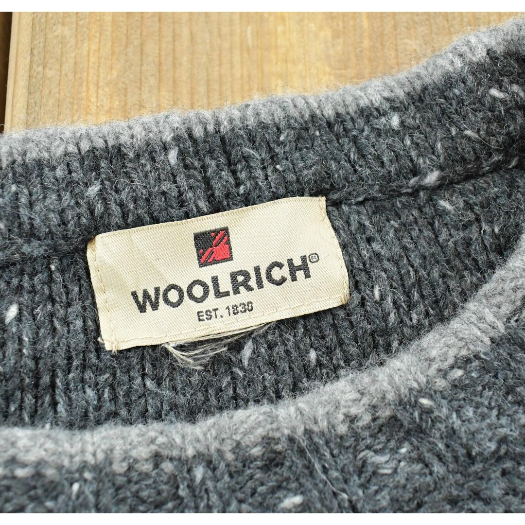 Vintage 1990s Woolrich Embroidered Blue Jay Bird Knit Sweater Women's L