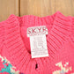 Vintage 1990s Skyr Sportswear Floral Knit Sweater Men's Medium