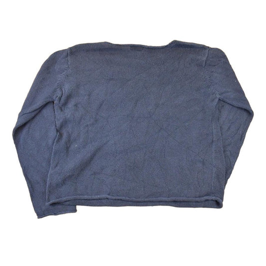 Vintage 1990s Nautica Jeans Company Screen Print Knit Crewneck Sweater Women's L