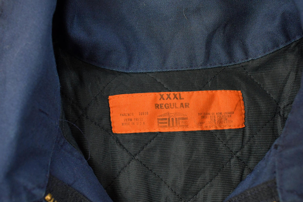 Vintage 1980s Utility Work Wear Jacket Men's 3XL