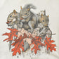 Vintage 1990s Squirrels Cute Crewneck Sweatshirt Men's Medium