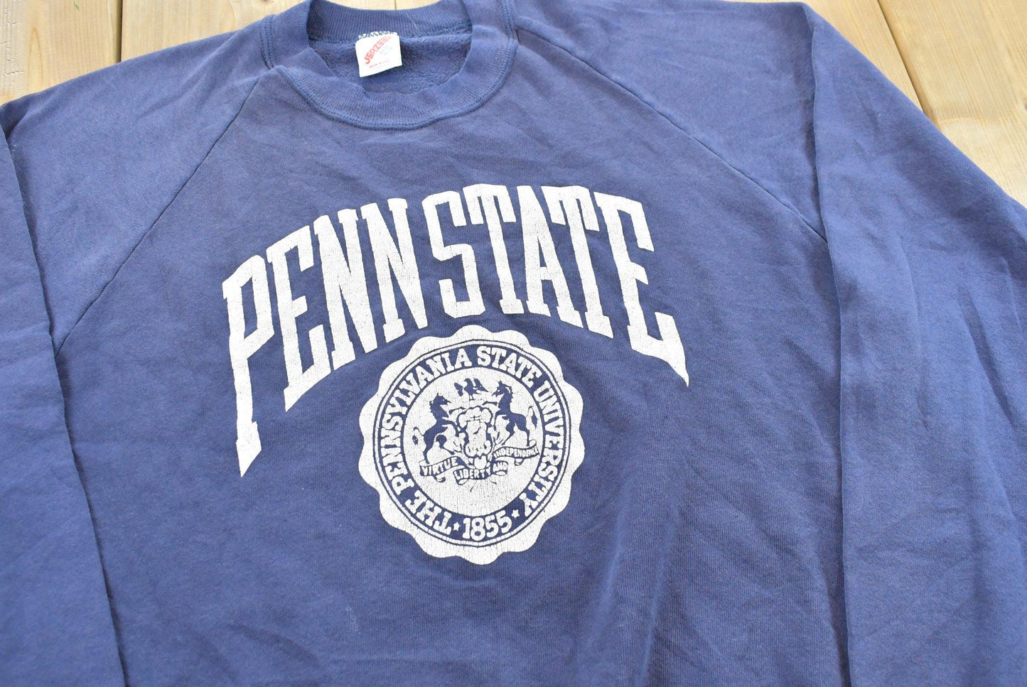 Vintage 1990s Penn State University Crest Crewneck Sweatshirt Men's L