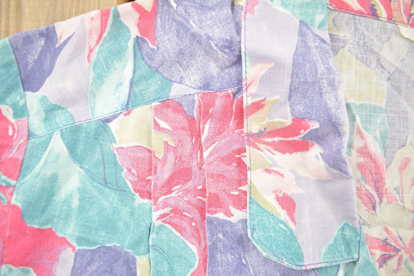 Vintage 1990s Floral Button Up Shirt Men's L