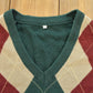 Vintage 1990s Argyle Knit V-Neck Pullover Sweater Men's L