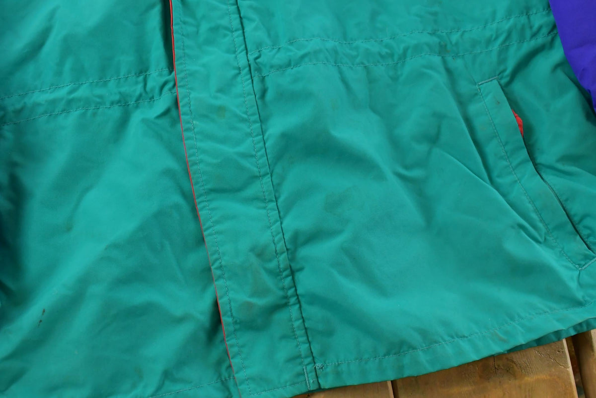Vintage 1990s Columbia Sportswear Full Zip Windbreaker Jacket Men's XL
