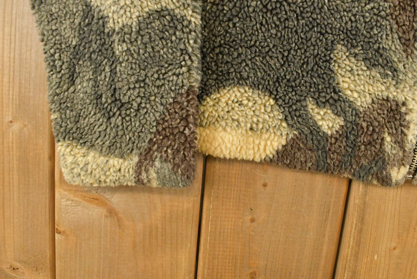 Vintage 1990s Horse Graphic All Over Print Full Zip Fleece Sweater Women's S